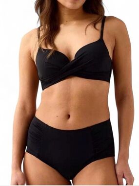 H&M Black High-Waist Bikini Set - Women Swim.